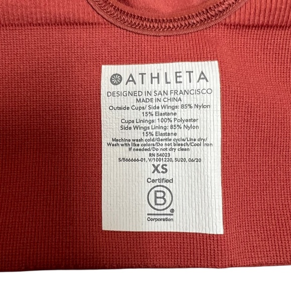 Athleta Embrace Athletic Ribbed Sports Bra - Picture 4 of 5